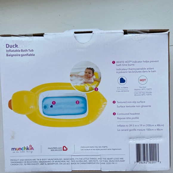 Munchkin inflatable bathtub - Picture 2 of 2